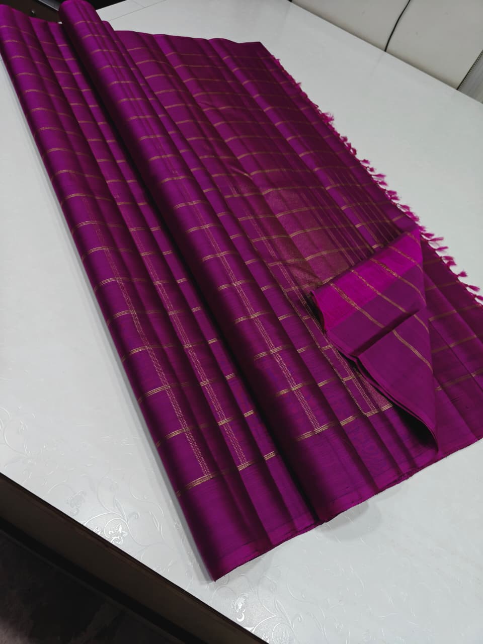 Pink Mysore Silk Saree